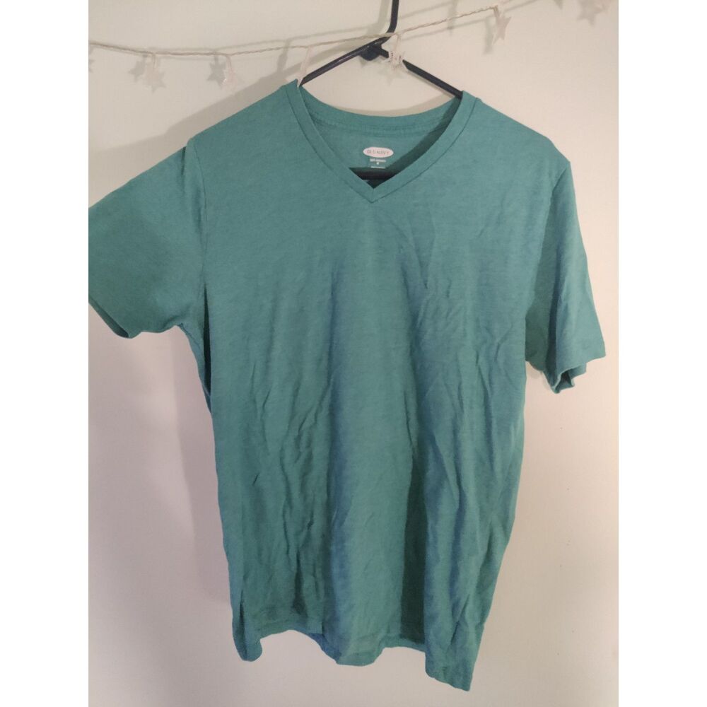 Old Navy Men's Medium Teal V-Neck Tshirt